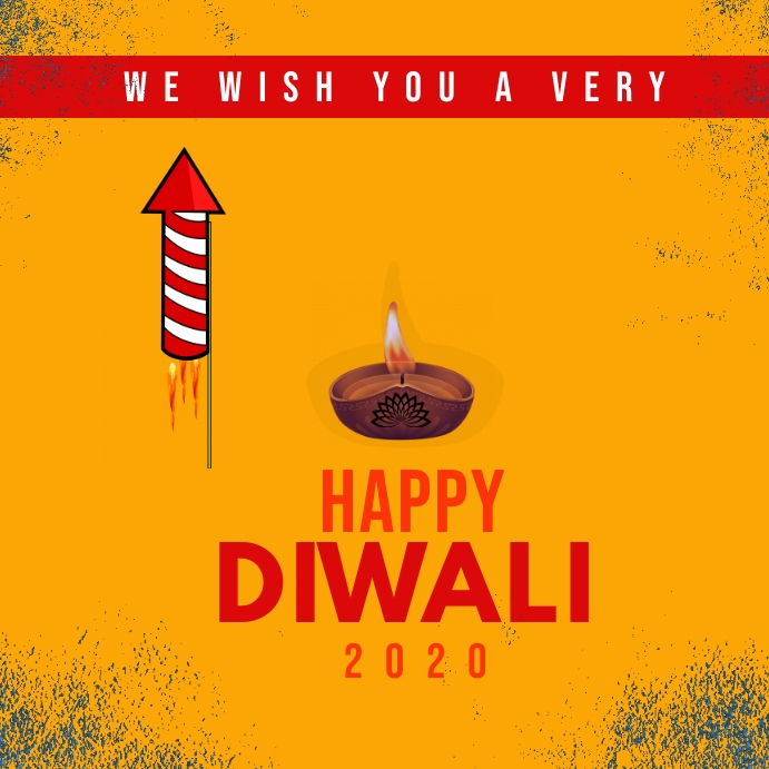 Happy diwali instagram post Instagram-bericht template