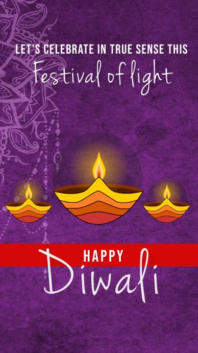 Happy Diwali Instagram Story Template Postermywall