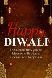 Happy Diwali Party Poster template