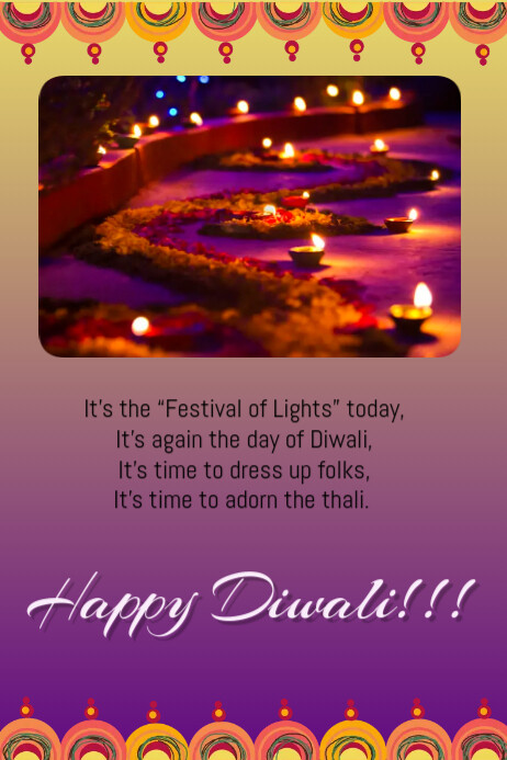 Happy Diwali Template Postermywall