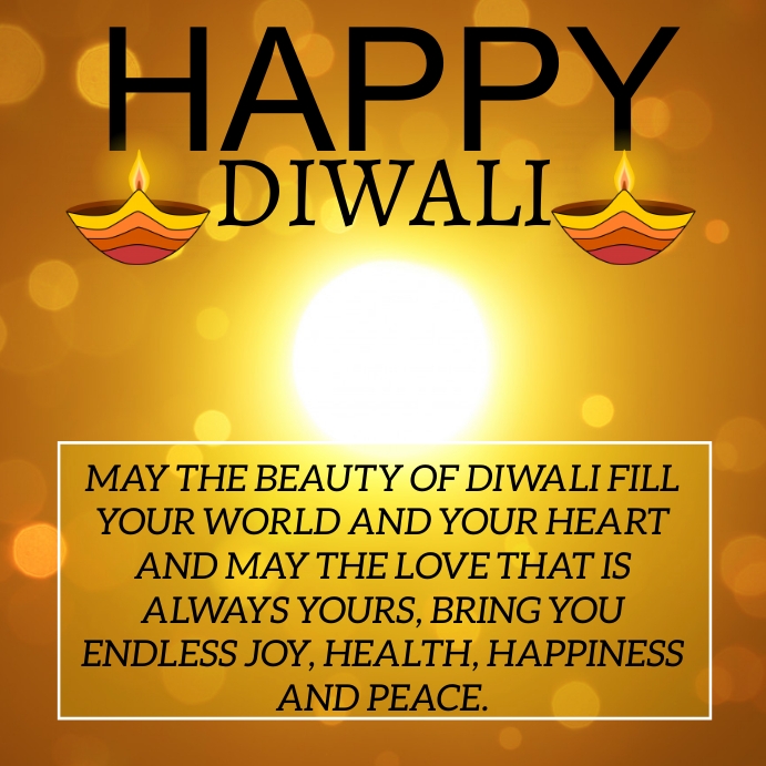 Happy Diwali Quote Template Postermywall