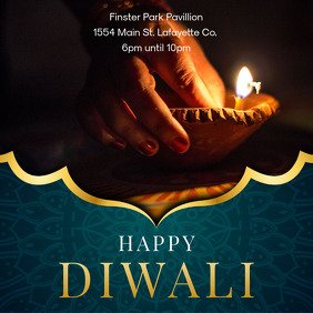 Happy Diwali Social Media Advertisement Template Postermywall