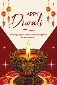 Happy Diwali template 2025 Iphosta