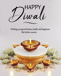 Happy Diwali template 2025 Instagram Portrait