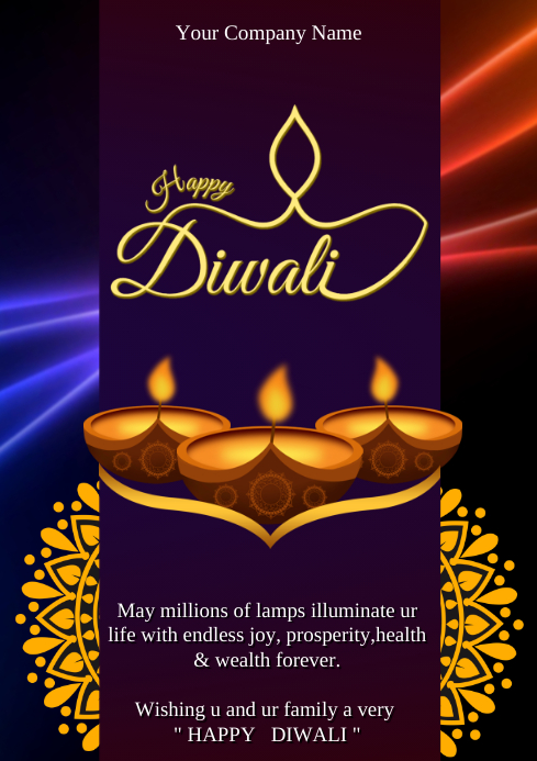 Happy Diwali Template | PosterMyWall