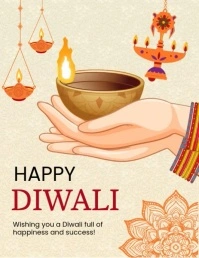 Happy Diwali Template Flyer (US Letter)
