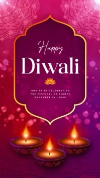 happy diwali video Instagram Reel template