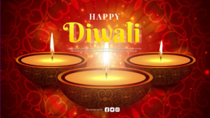 Rød Diwali Celebration Affichage numérique Template