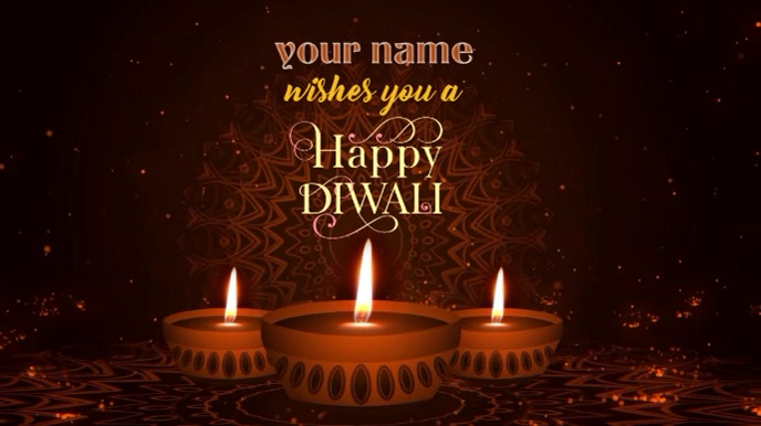 Happy Diwali Wishes Animated Gif Template Postermywall