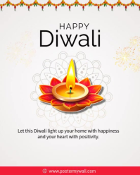 Happy Diwali Wishes Instagram Portrait template