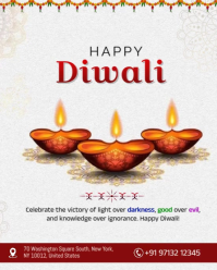 Happy Diwali Wishes Instagram Portrait template