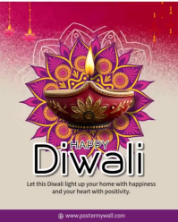 happy diwali wishes quotes, messages Instagram Portrait template
