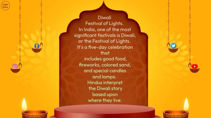 Happy Diwali wishes Template | PosterMyWall