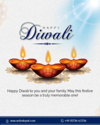 Happy Diwali Wishes video Instagram Portrait template