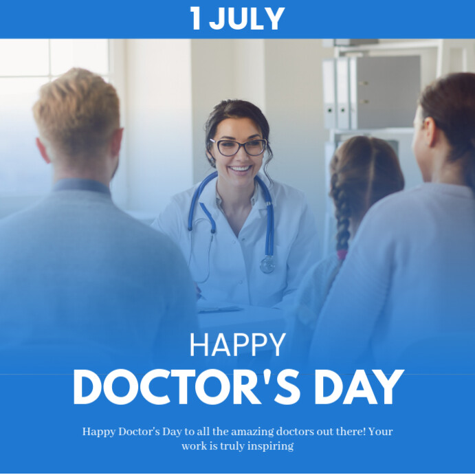 Doctors Day Design Happy Doctors Day Template | PosterMyWall