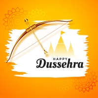 Happy Dussehra Square (1:1) template