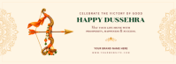 Yellow Dussehra Celebration Facebook Cover Photo Template