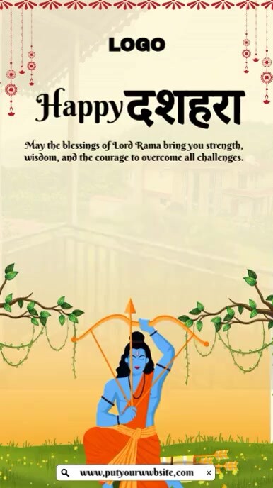 Happy Dussehra Instagram Reel Template PosterMyWall Happy Dussehra Instagram Reel Template PosterMyWall