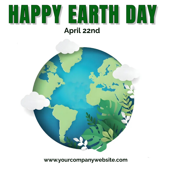 Happy earth day 2025 flyer poster template PosterMyWall
