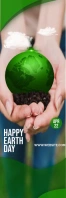Happy Earth Day Banner 2' × 6' template