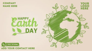 happy earth day Facebook Cover Video (16:9) template