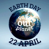 happy earth day design template Logo