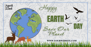Happy Earth Day Umkhangiso we-Facebook template