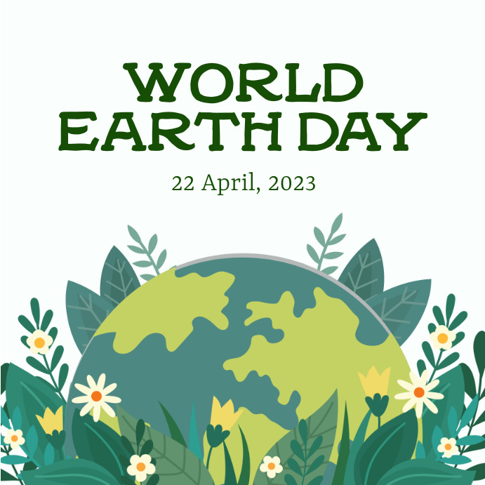 HAPPY EARTH DAY Publicação no Instagram template