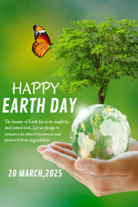 Happy Earth Day template 2025