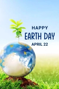 Happy Earth Day Template Poster