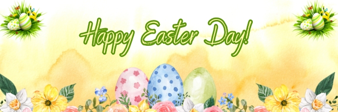 Easter Header Rustic happy easter, hello easter,easter header Template | PosterMyWall