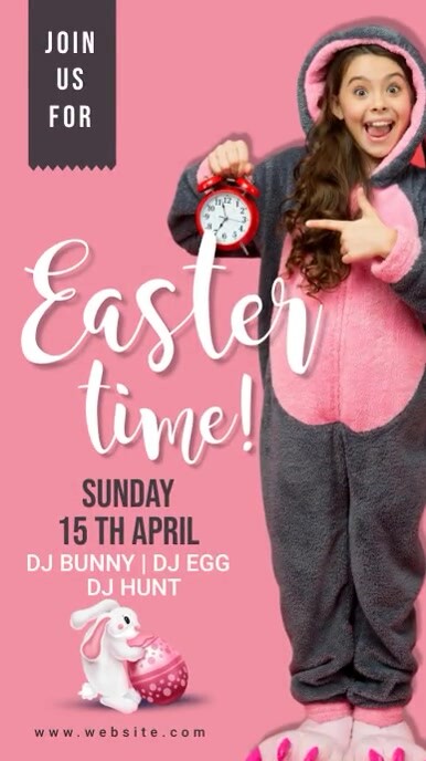 happy easter, event, spring, party Instagram Reel template
