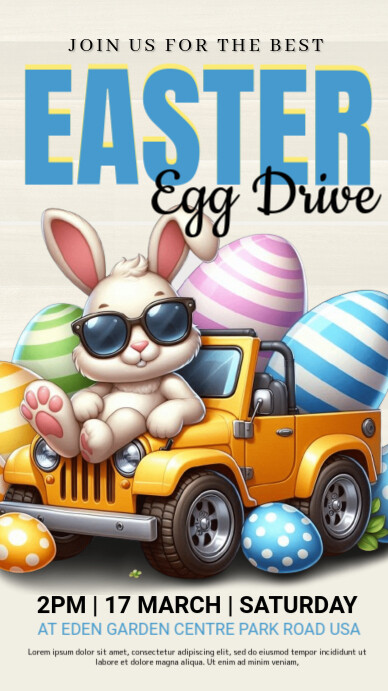 hello easter,easter charity event,party, event Instagram Story template