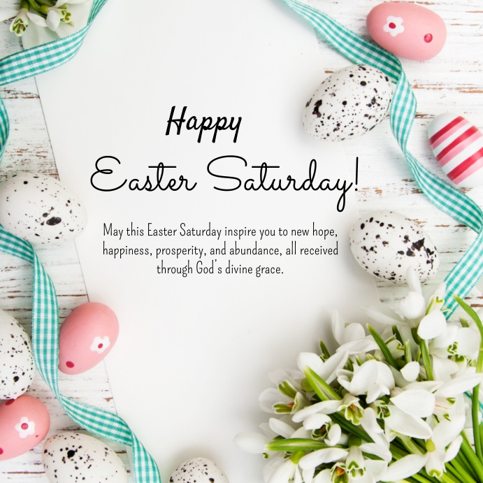 happy easter,easter saturday,easter day card Instagram Post template