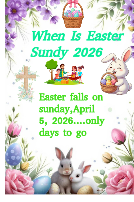 Plantilla de Happy Easter 2026 card poster | PosterMyWall