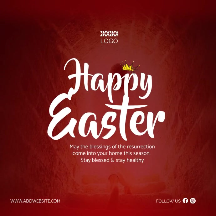 Happy Easter Ad Template | PosterMyWall