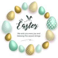 Happy Easter banner Wpis na Instagrama template