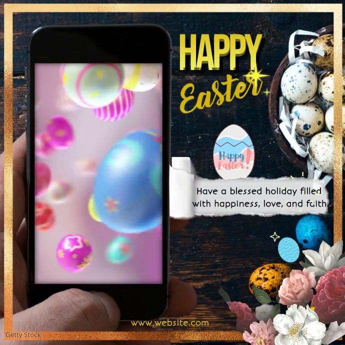 happy easter cardd Template PosterMyWall happy easter cardd Template PosterMyWall