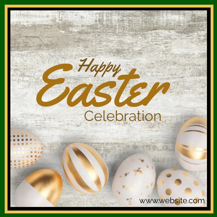 Happy Easter Celebration Day Post Template | PosterMyWall