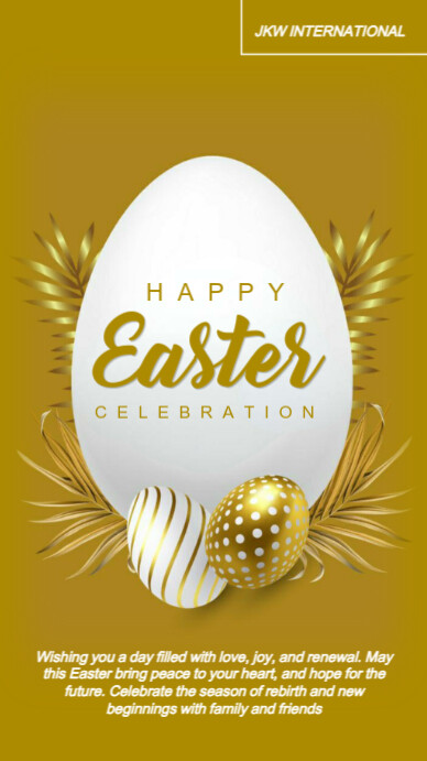 Happy Easter celebration template 2025 Instagram Story