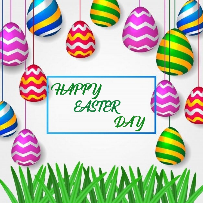 Happy Easter day 2023 Instagram Post template