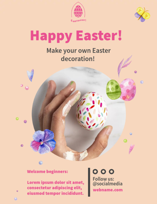Happy Easter Day Ads Template | PosterMyWall