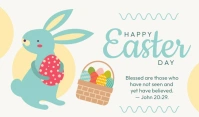 Happy Easter Day Tag template