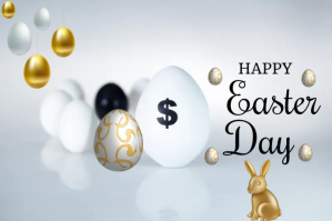 happy Easter day Etiket template