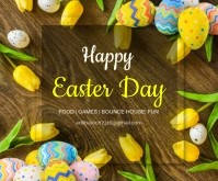 Happy Easter day Medium Rectangle template