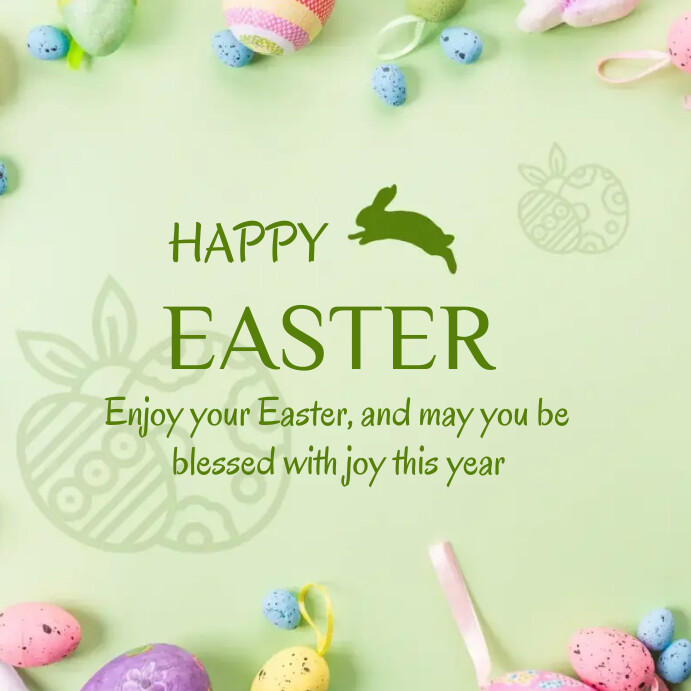 Happy Easter day Instagram post Template | PosterMyWall