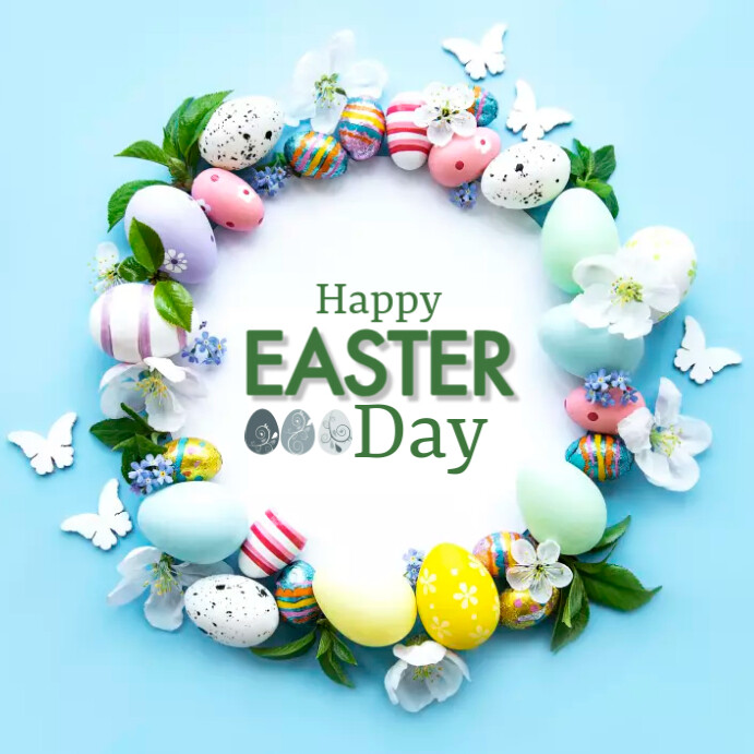 Happy Easter Day instagram post Template | PosterMyWall