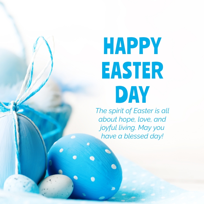 Happy Easter Day Instagram Post Template | PosterMyWall