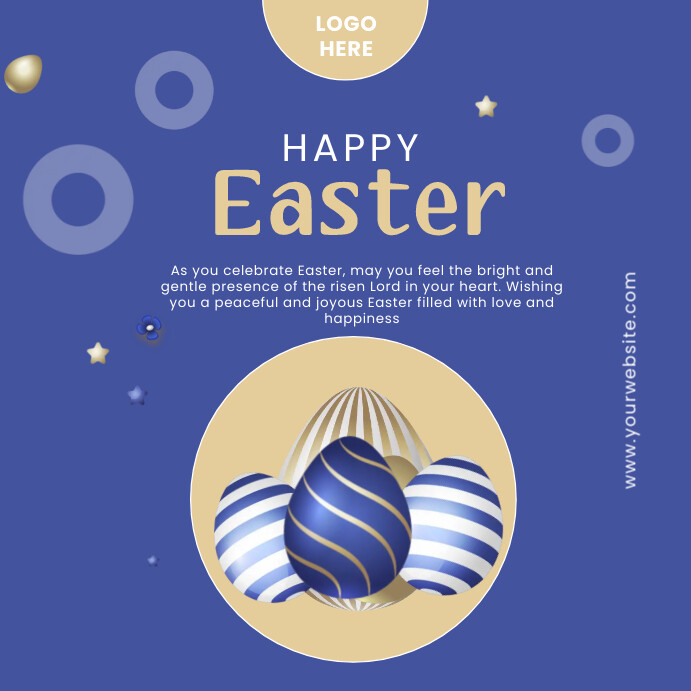 happy easter day post Template | PosterMyWall