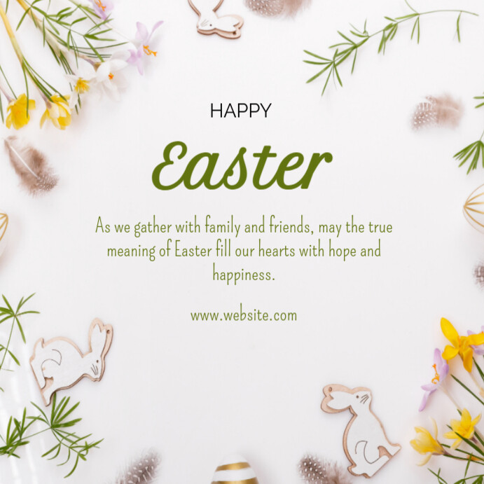 Happy Easter Day Post Template | PosterMyWall